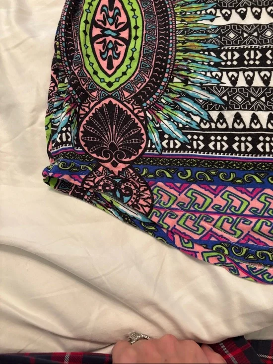 Women’s Multicolor Printed Swim Cover-Up Dress - Picture 5 of 6